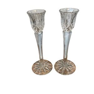 Crystal Candlestick‎ Holders, Made in Germany, Elegant Pair, Home Decor